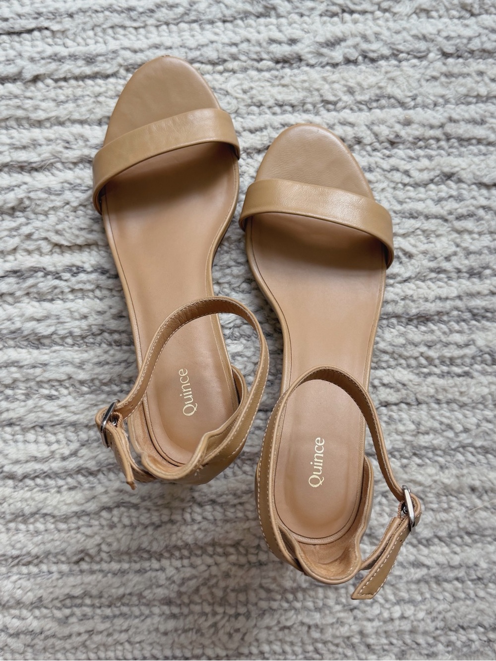 Quince Italian Leather Block Heel